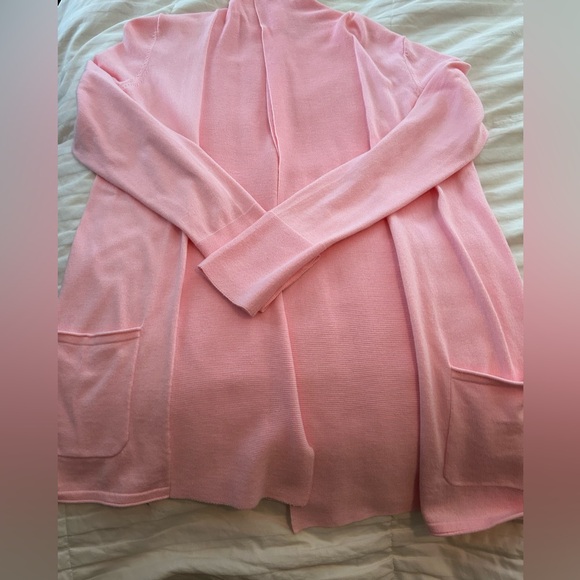 EUC Lilly Pulitzer Light Beautiful Pink Open Cardigan, Size Medium. - Picture 8 of 14